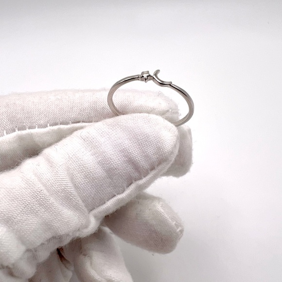 Dainty Sterling Silver Moon & Star Ring - Picture 7 of 17